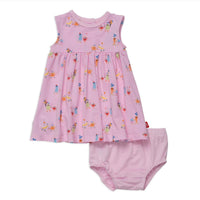 magnetic me Girls Diaper Cover And Baby Dress in turnip the beet - kids' dress
