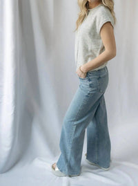 Flying Monkey - Nyc Stone Embellished Wide Leg Pants