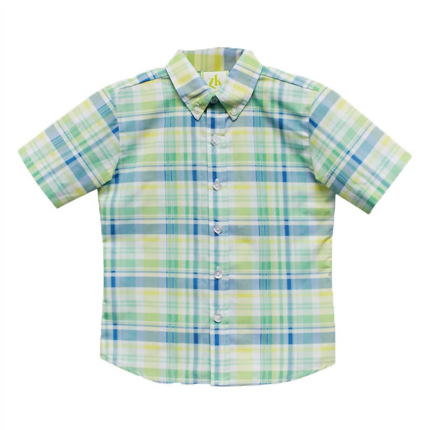 Zuccini Kids - Boy's Alton Garden Plaid Dress Shirt