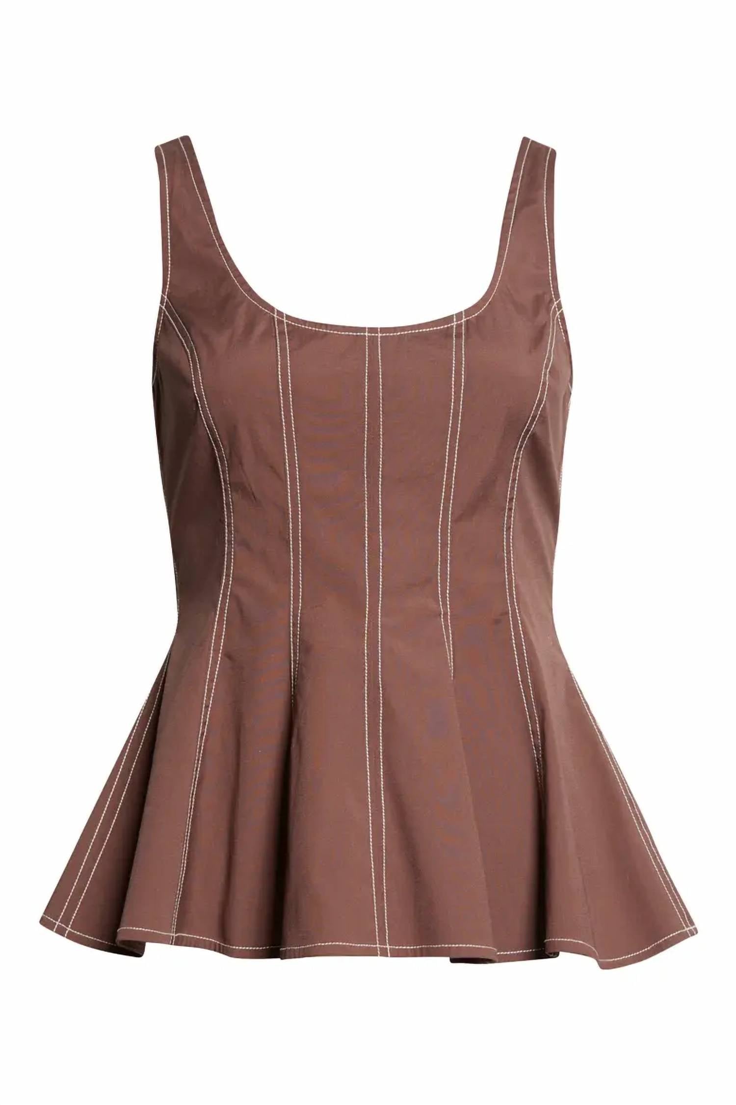 Veronica Beard - Charlie Peplum Tank Top