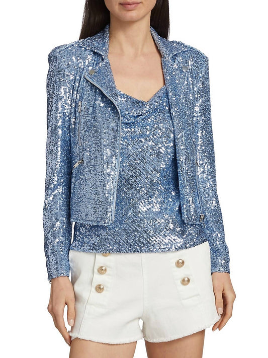 ROBIN SEQUIN MOTO JACKET