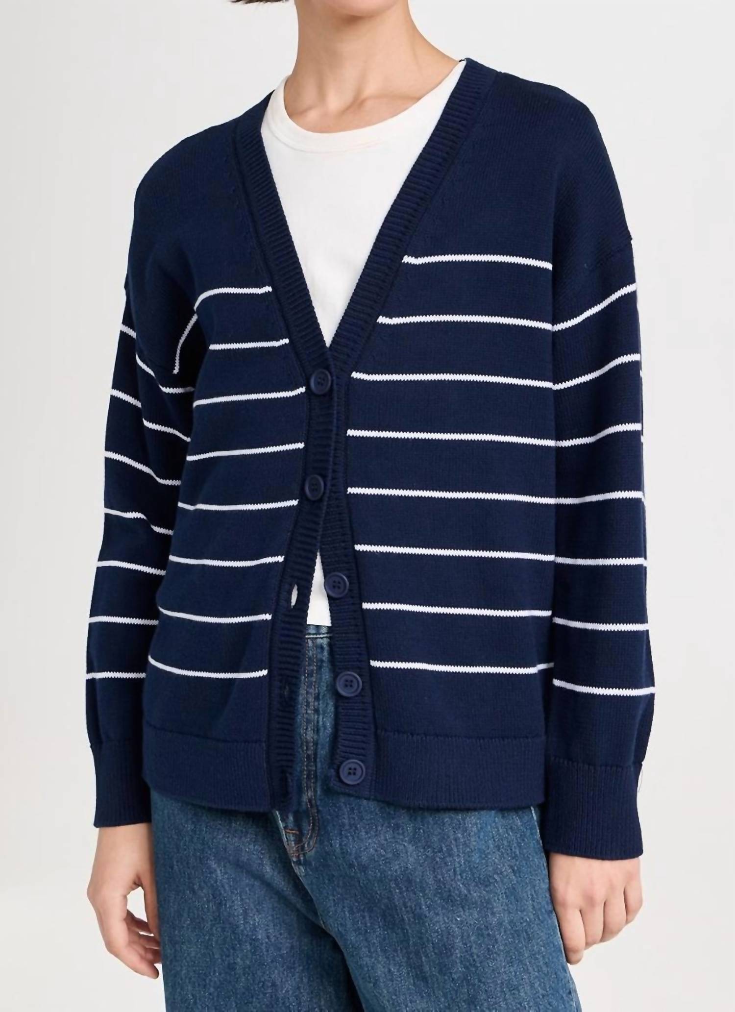 525 America - Sarah Relax Stripe Cardigan
