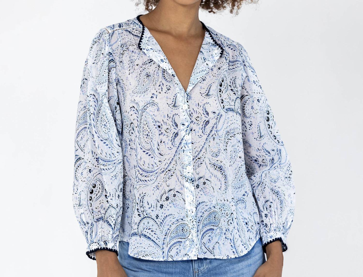 Go By Go Silk - Go Cotton Beat Poet Blouse