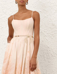 Zimmermann - Wanderlust Corset Midi Dress