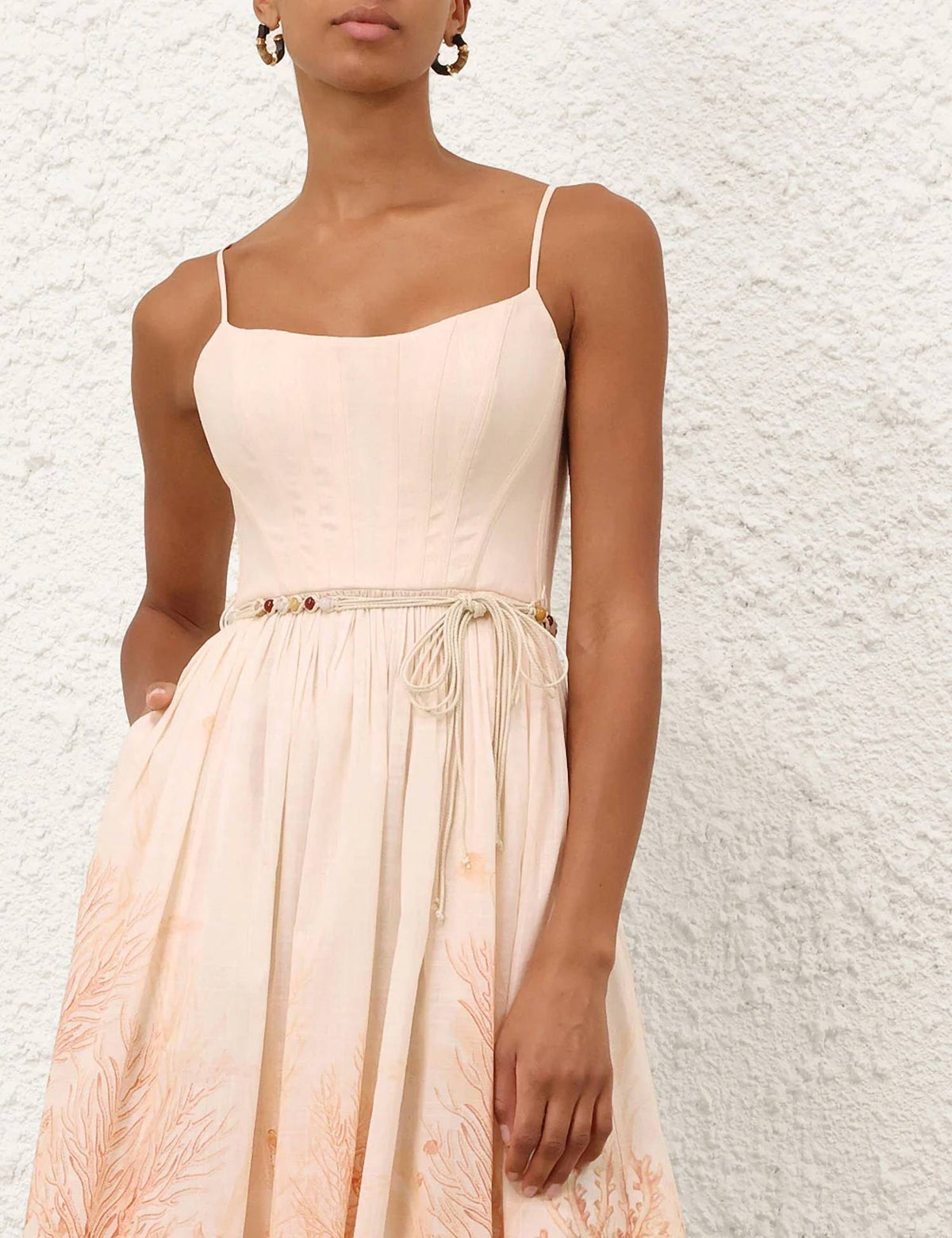 Zimmermann - Wanderlust Corset Midi Dress