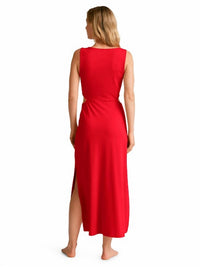 Beyond Yoga - Around The World Front Twist Midi Dress