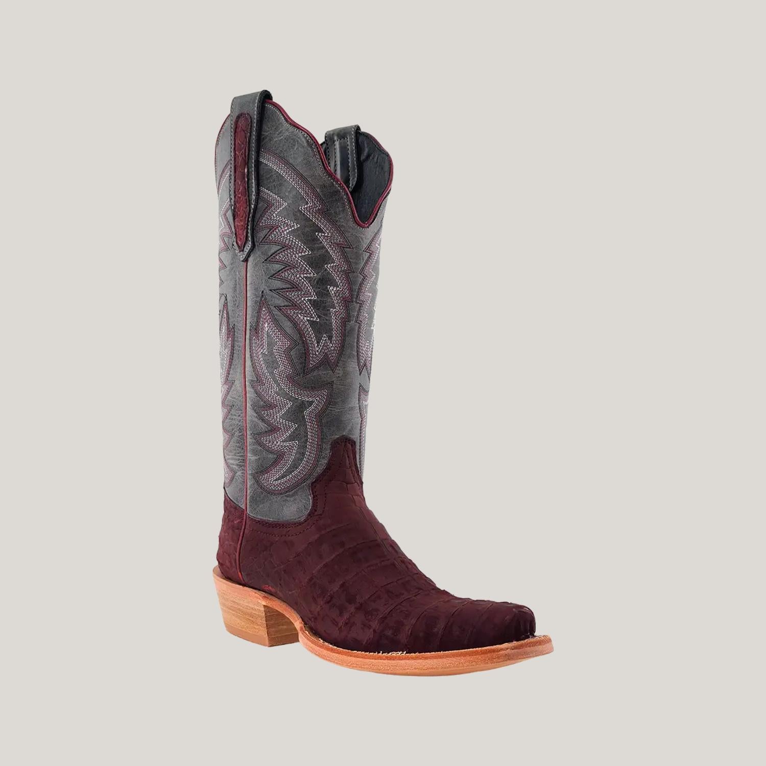 R Watson Boots - Women's Nubuck Caiman Belly Boot