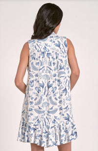 Elan - Mary Sleeveless Collared Dress