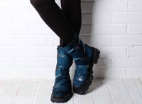 Papucei Women's Gamma Boot in blue - women's shoe - detail view
