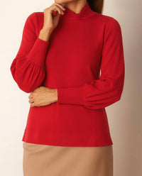 J'Envie/Eli - The Reims Tab Turtleneck Top