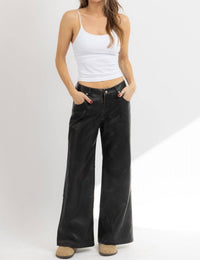Salty - LIZZIE FAUX LEATHER PANT