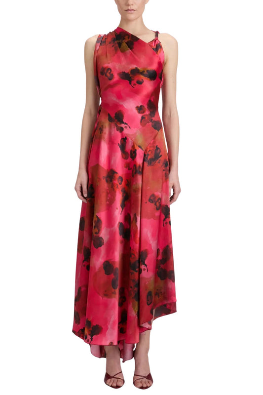 Victoria Beckham - Sleeveless Draped Midi Dress