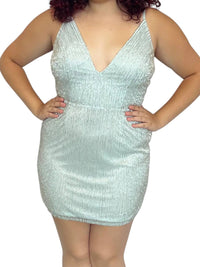 Aleta - Aleta 987 Stunning V-neckline Cocktail Dress