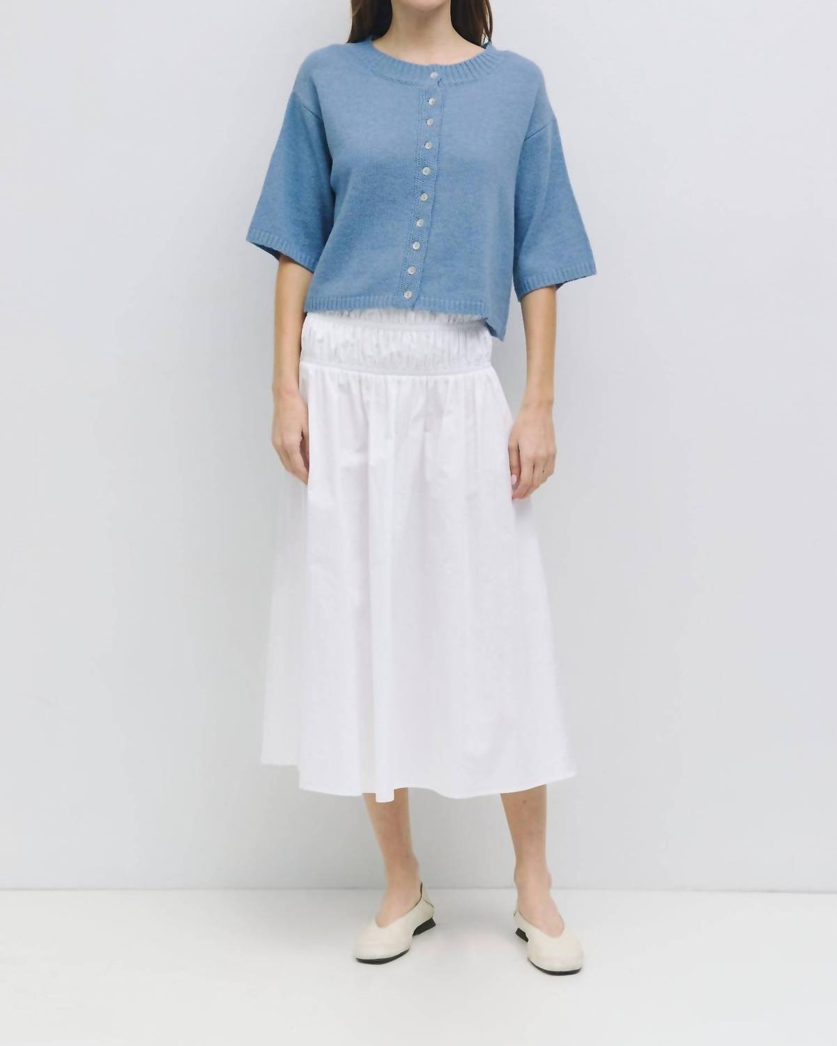 Mod Ref - Stacey Short Sleeve Button Down Cardigan