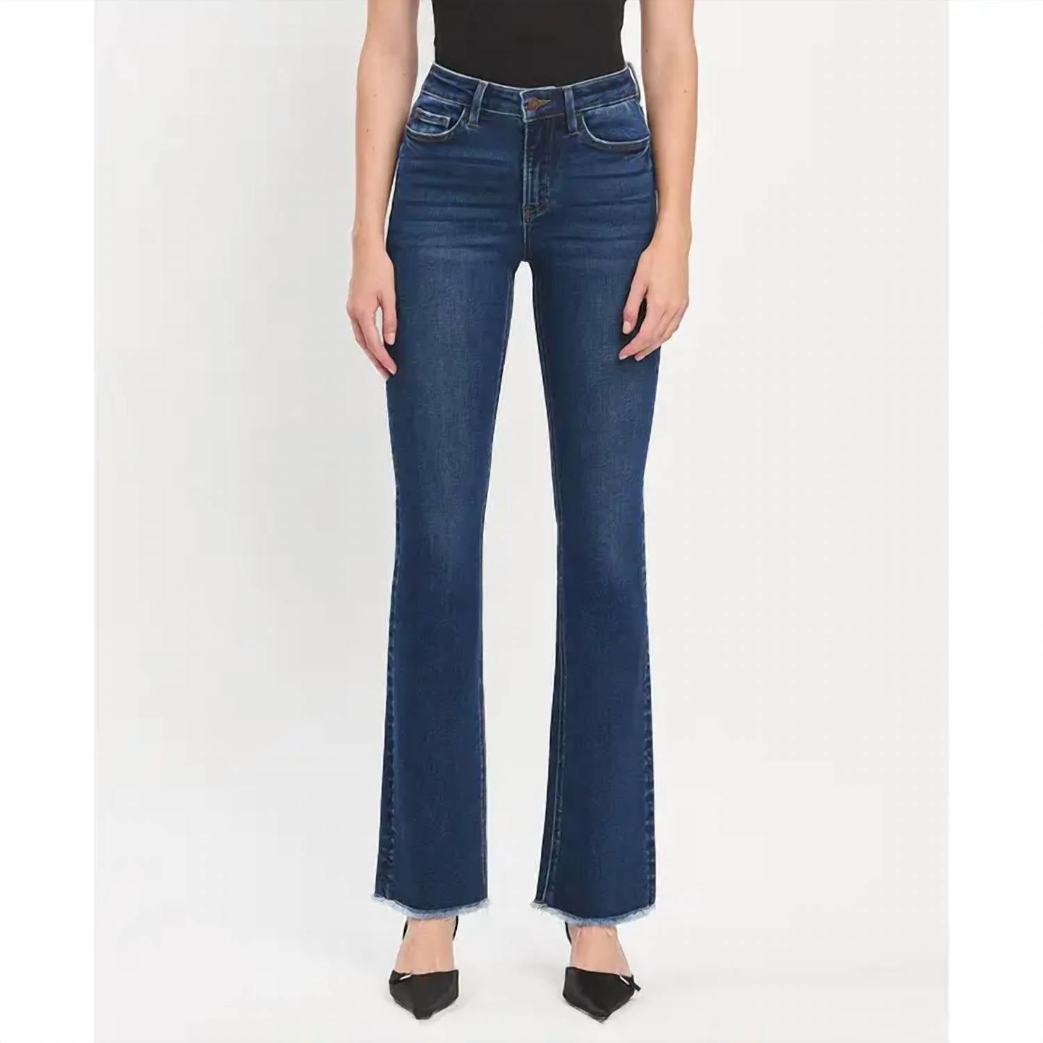 Vervet By Flying Monkey - High Rise Raw Hem Bootcut Jeans