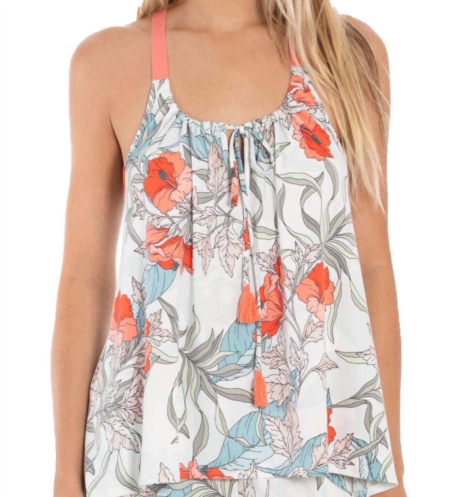 Linea Donatella - Tropical Print Tank Top