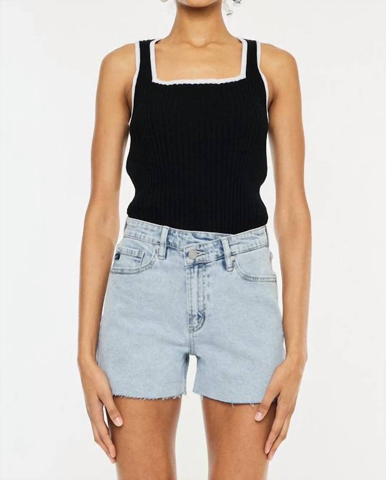 Trendsi - High Rise Crossover Shorts