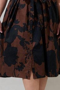 SUGARLIPS Somerton Floral Midi Dress in brown - women's dress - view 6