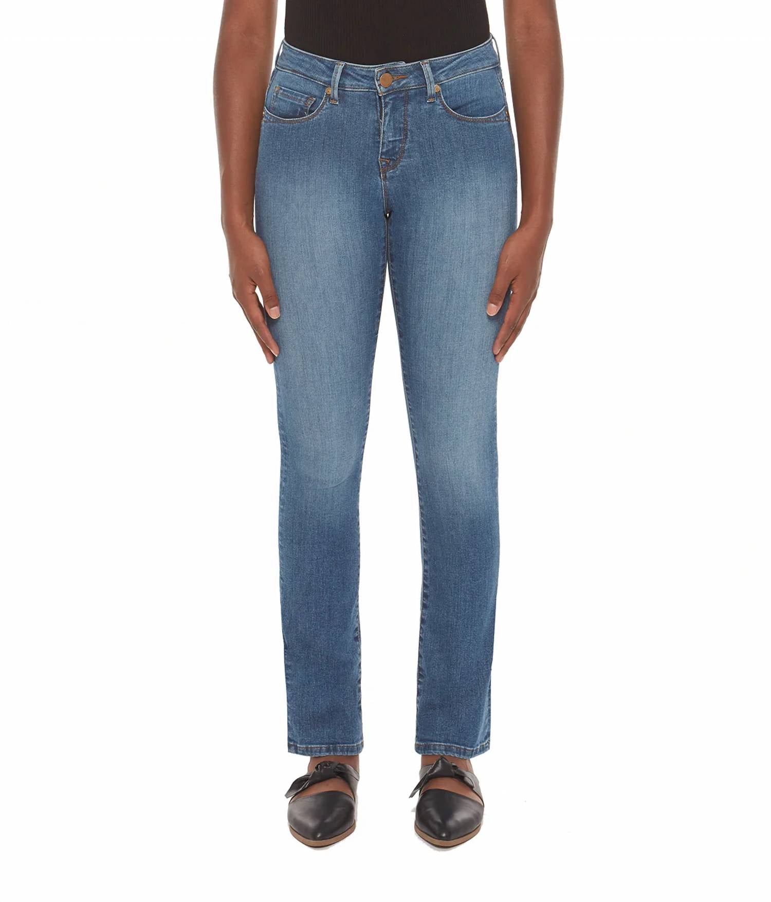 Lola Hats - Kristine Mid Rise Straight Jeans
