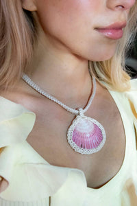 Adriana Pappas - Women's Crocheted Scallop Necklace