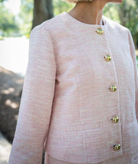 Sail To Sable - Tweed Button Front Jacket