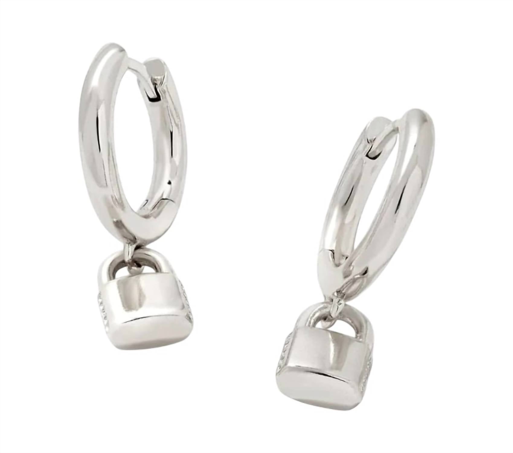 Kendra Scott Women's Jess Lkt Huggie Earrings in silver - women's jewelry