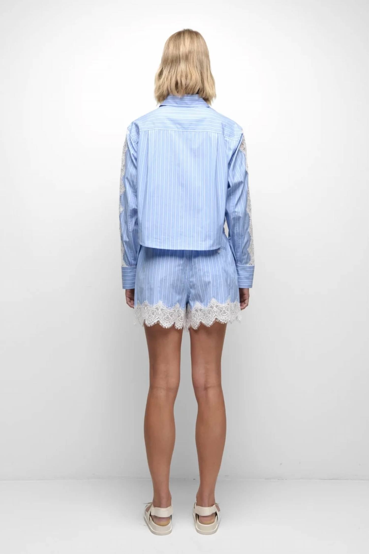 Simkhai - Renata Cropped Button Down Shirt