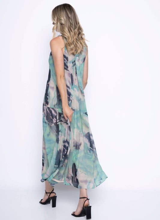 Picadilly - Sleeveless Pleated Maxi Dress