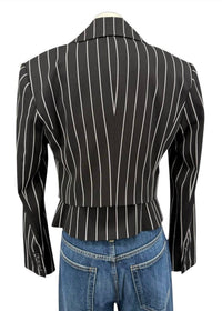 Toccin - Women's Peaked Lapel Cropped Jacket