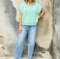Bucketlist - Half Zip Scuba Top