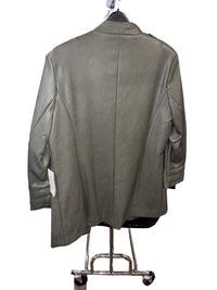 Dolce Cabo - Women's Vegan Leather Ruched Sleeve Blazer