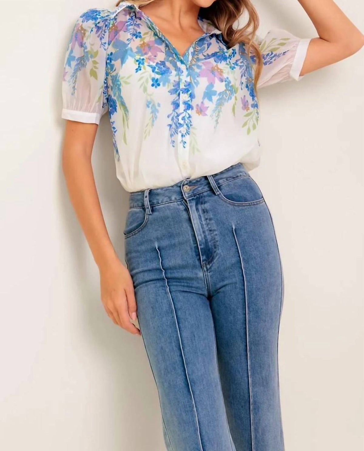 Flying Tomato - She's A Breeze Blouse