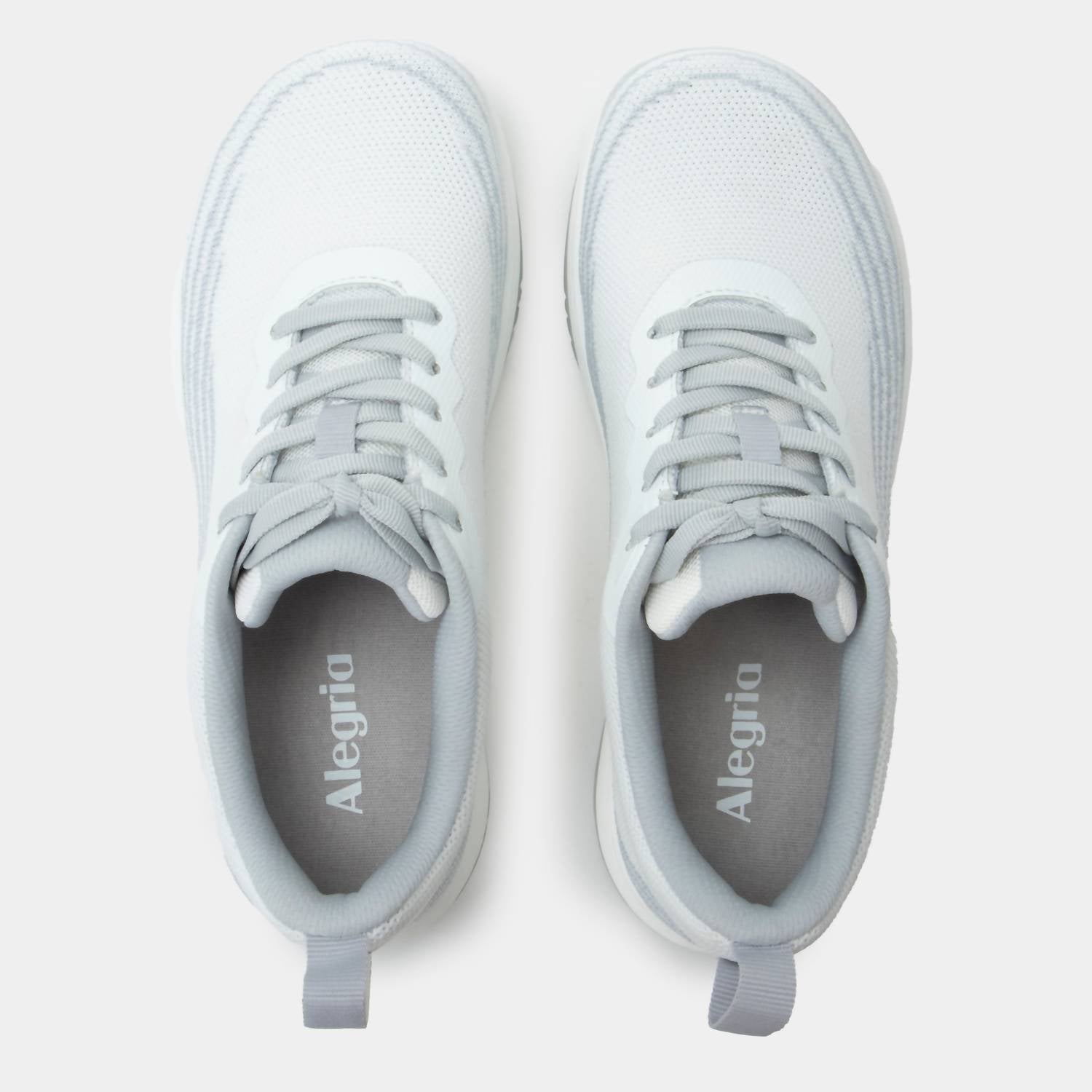 Alegria Women's In8 Comfort Lace Up Sneakers in white - women's sneaker - alternate view