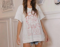 Bucketlist - Love Graphic French Terry T Shirt