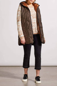 Tribal - Reversible Hooded Puffer Vest