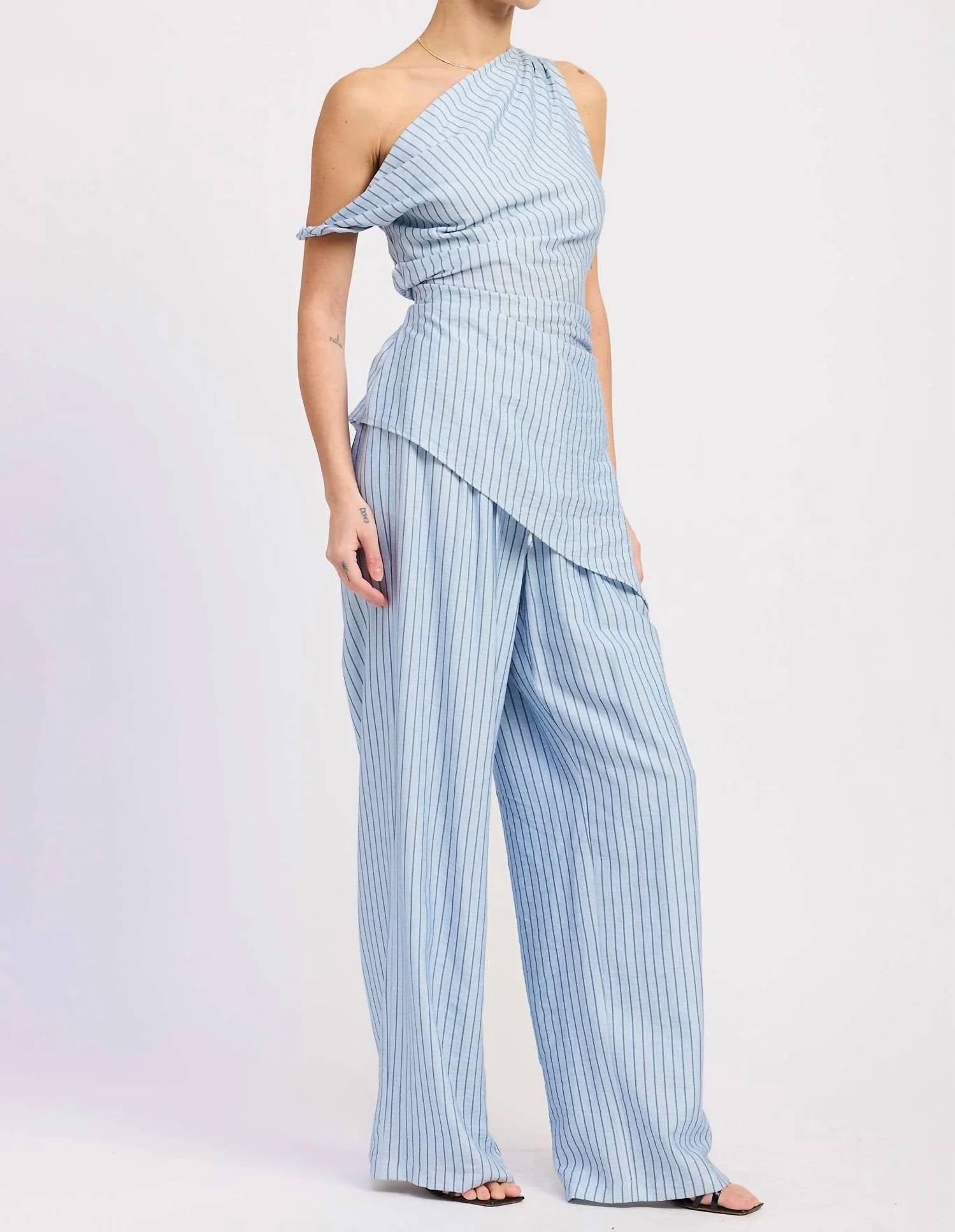 Emory Park - Wide Leg Pinstripe Pant