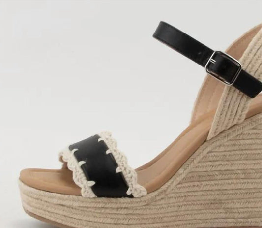 Ccocci - Women's Crochet Lace Espadrilles Platform Wedge