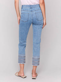 Charlie B - Embroidered Hem Jeans