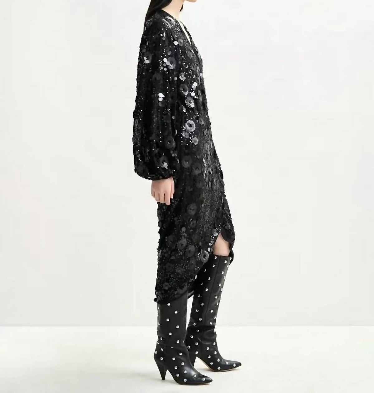 Essentiel Antwerp - Ishine Sequin Wrap Dress