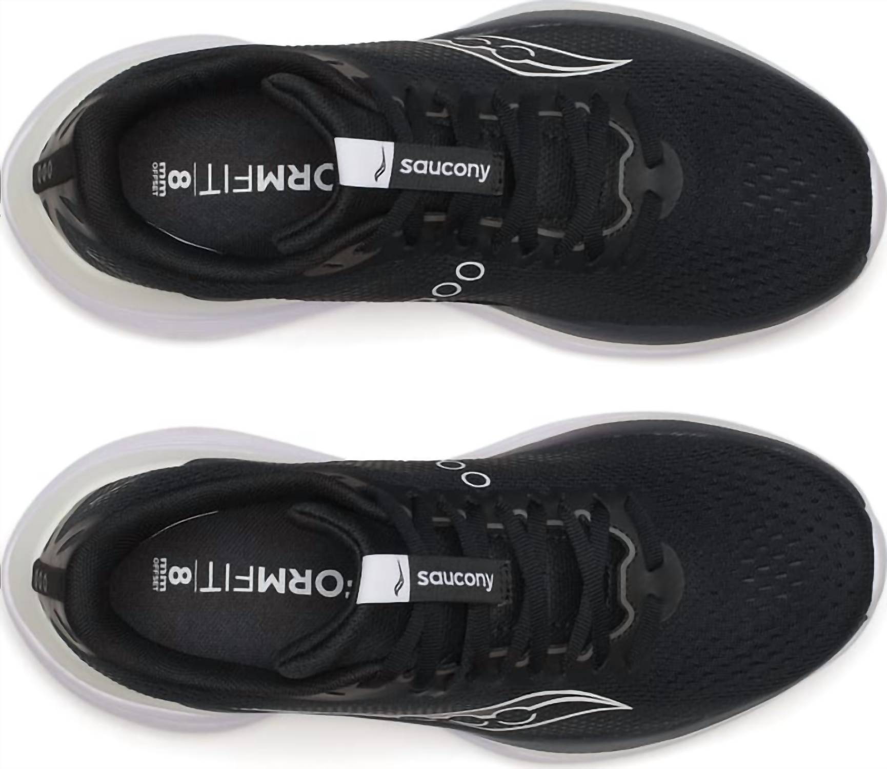 SAUCONY Men's Endorphin Trainer Sneakers in black white - men's shoe - view 4