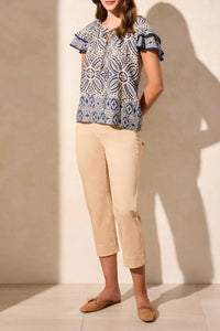 Tribal - Flutter Sleeve Blouse