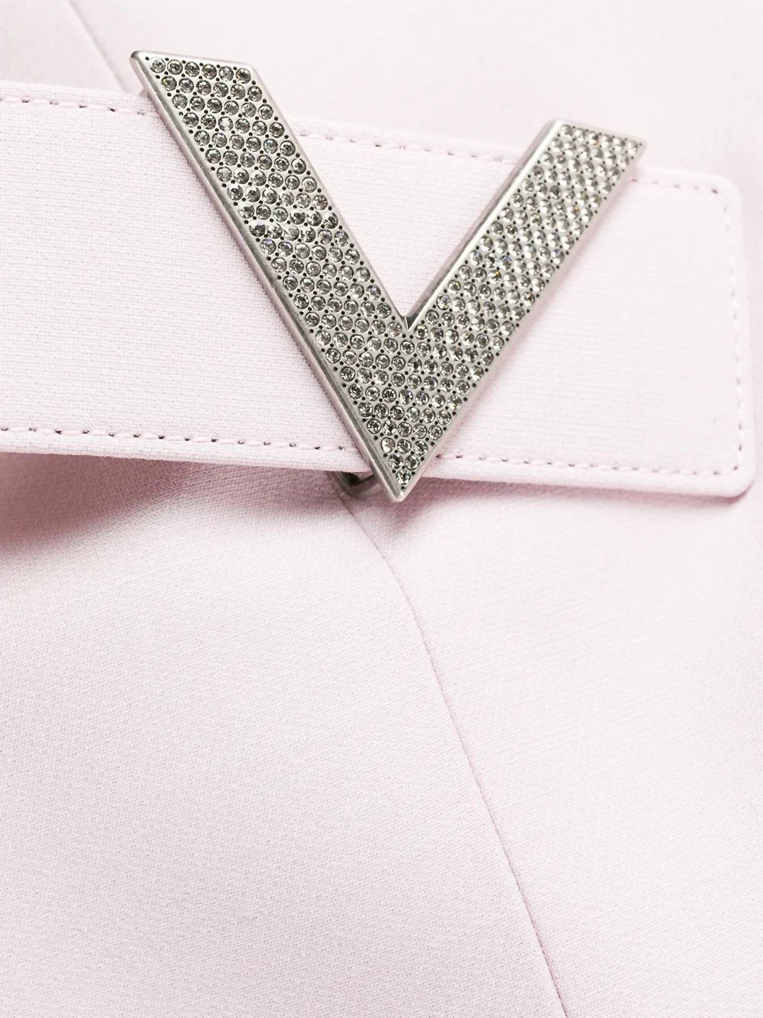 Valentino - V Pavé Belted Mini Dress