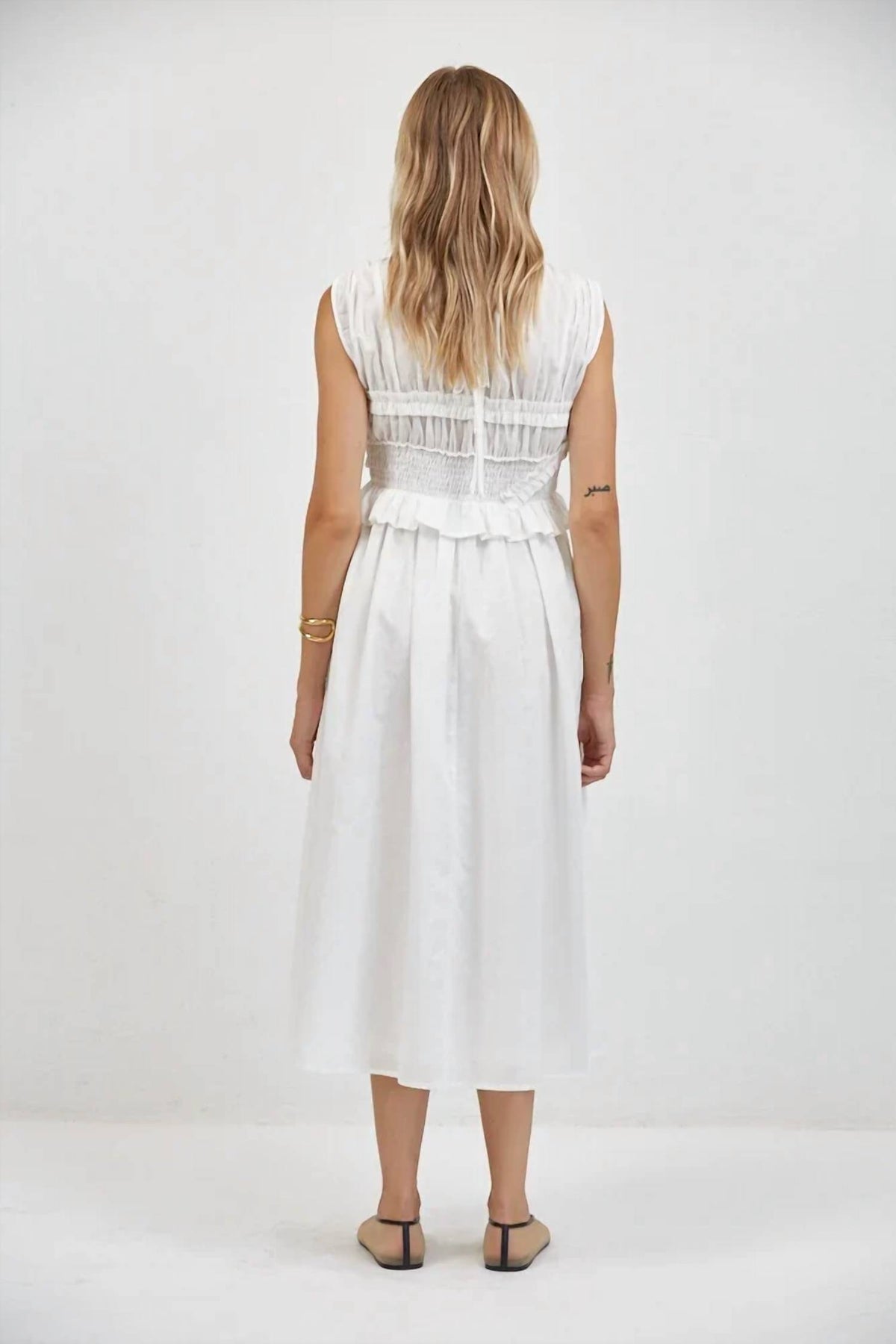 A.Ren - Jeanie Smocked Midi Dress