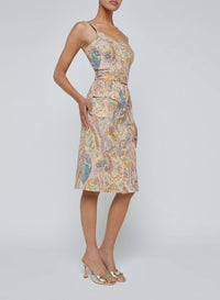 L'Agence - Idy Button Front Midi Tank Dress