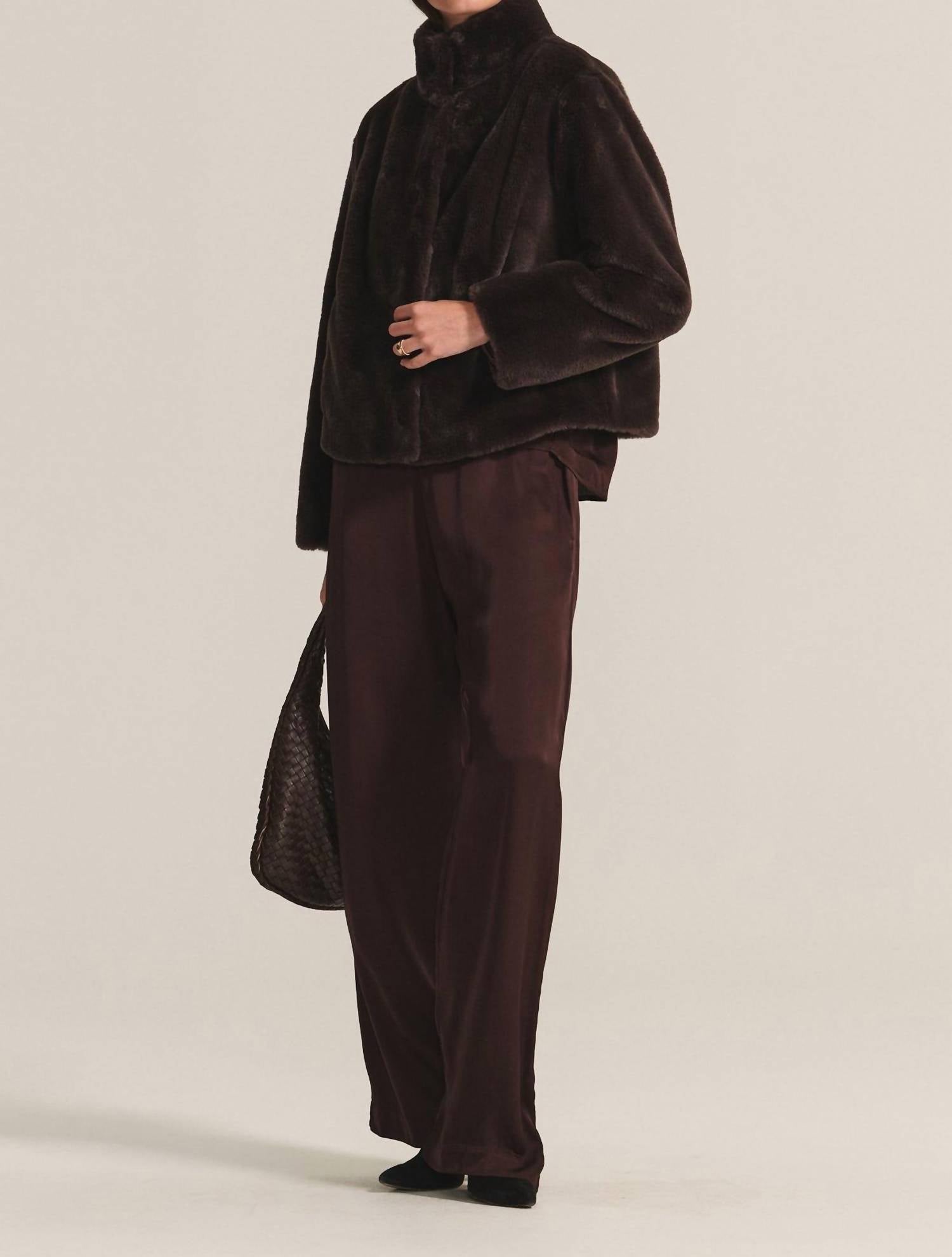 Velvet by Graham & Spencer Larkin Pants in mulch - women's pants - alternate view