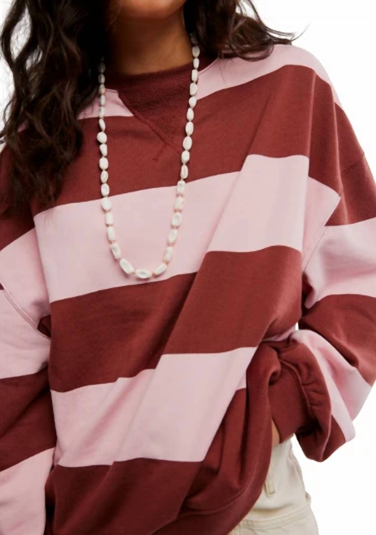 Free People - Classic Stripe Crewneck Top