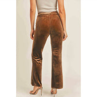 Sadie & Sage - Champagne Velvet Pants
