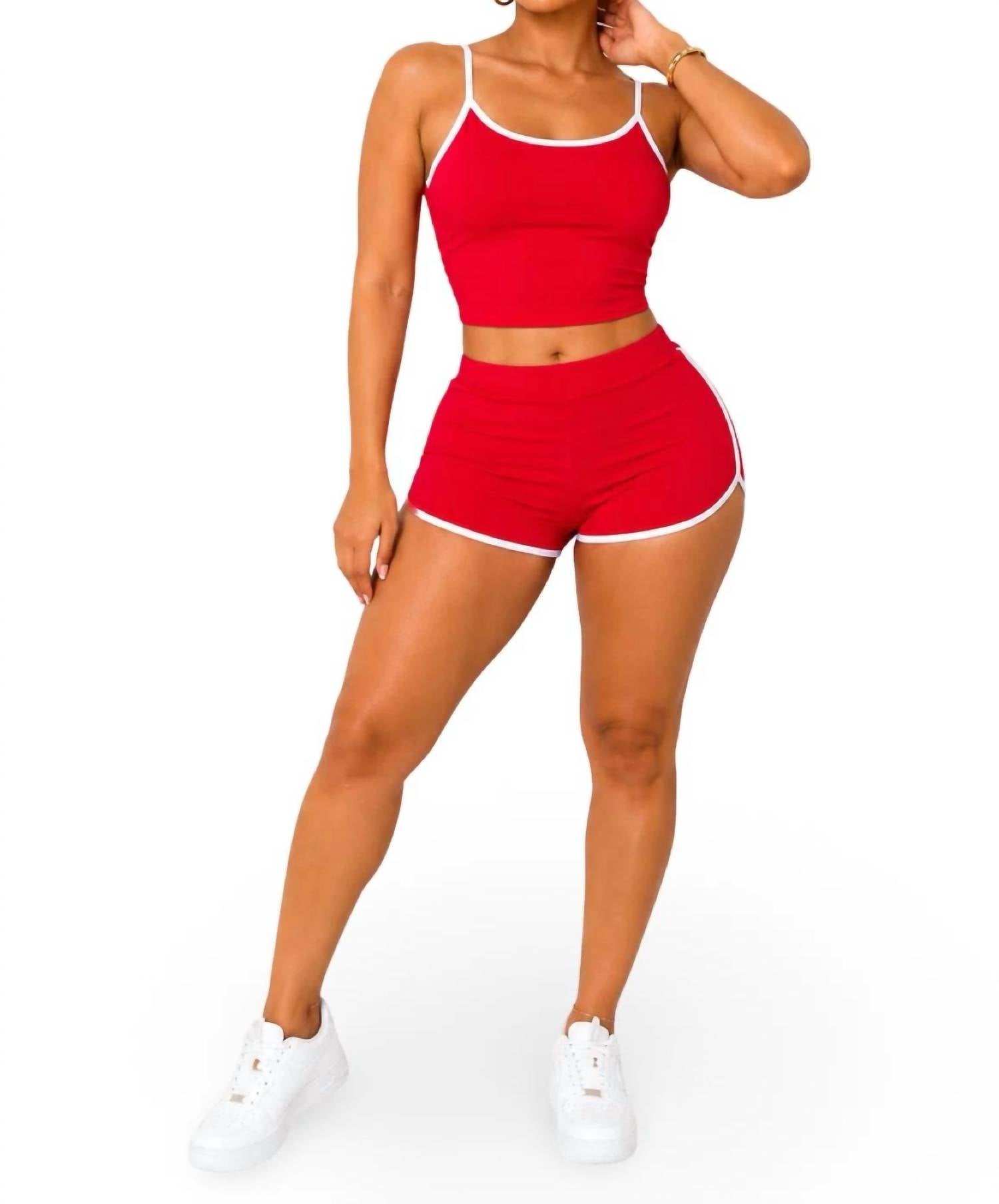 Jnk - Wanted Matching Dolphin Trim Short Set
