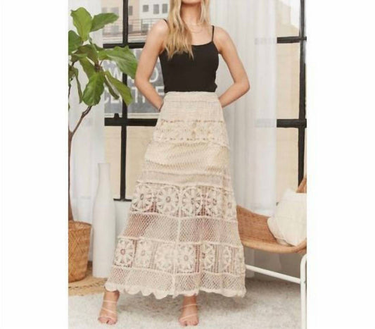 Adora - Crochet Lace Maxi Skirt