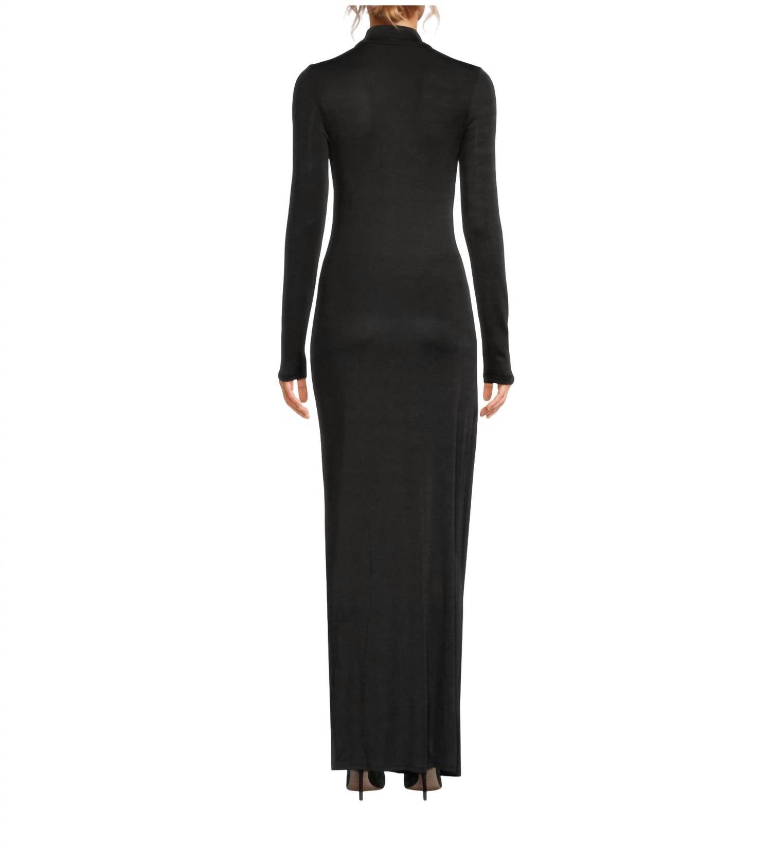 Rag & Bone - Agnes Ruched A-line Turtleneck Maxi Dress